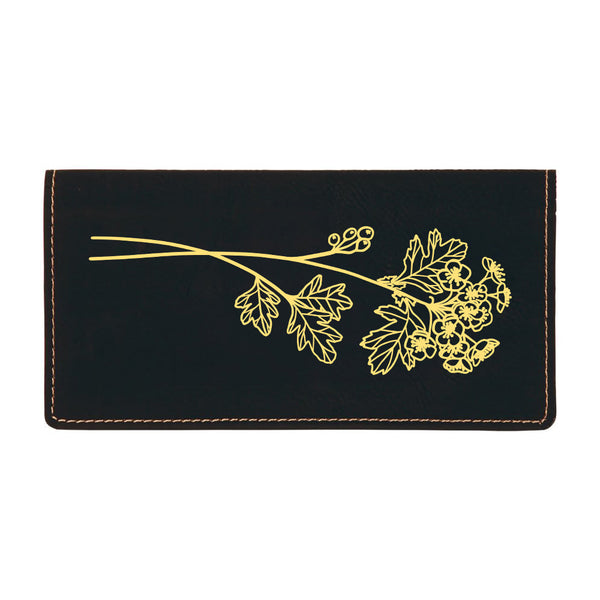 Black Gold Checkbook Cover