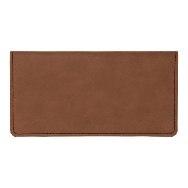 Dark Brown Checkbook Cover