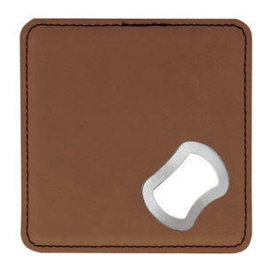 Dark Brown Leather Coaster