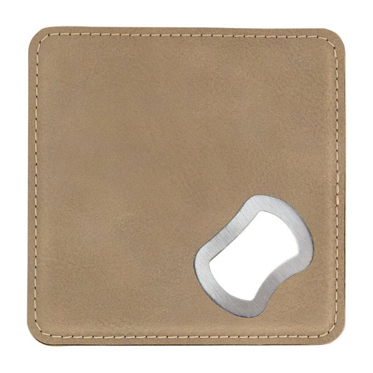 Light Brown Leather Coaster