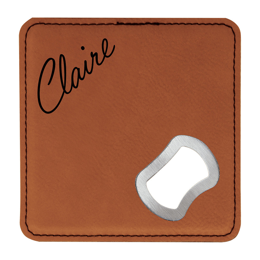 Rawhide Leather Coaster