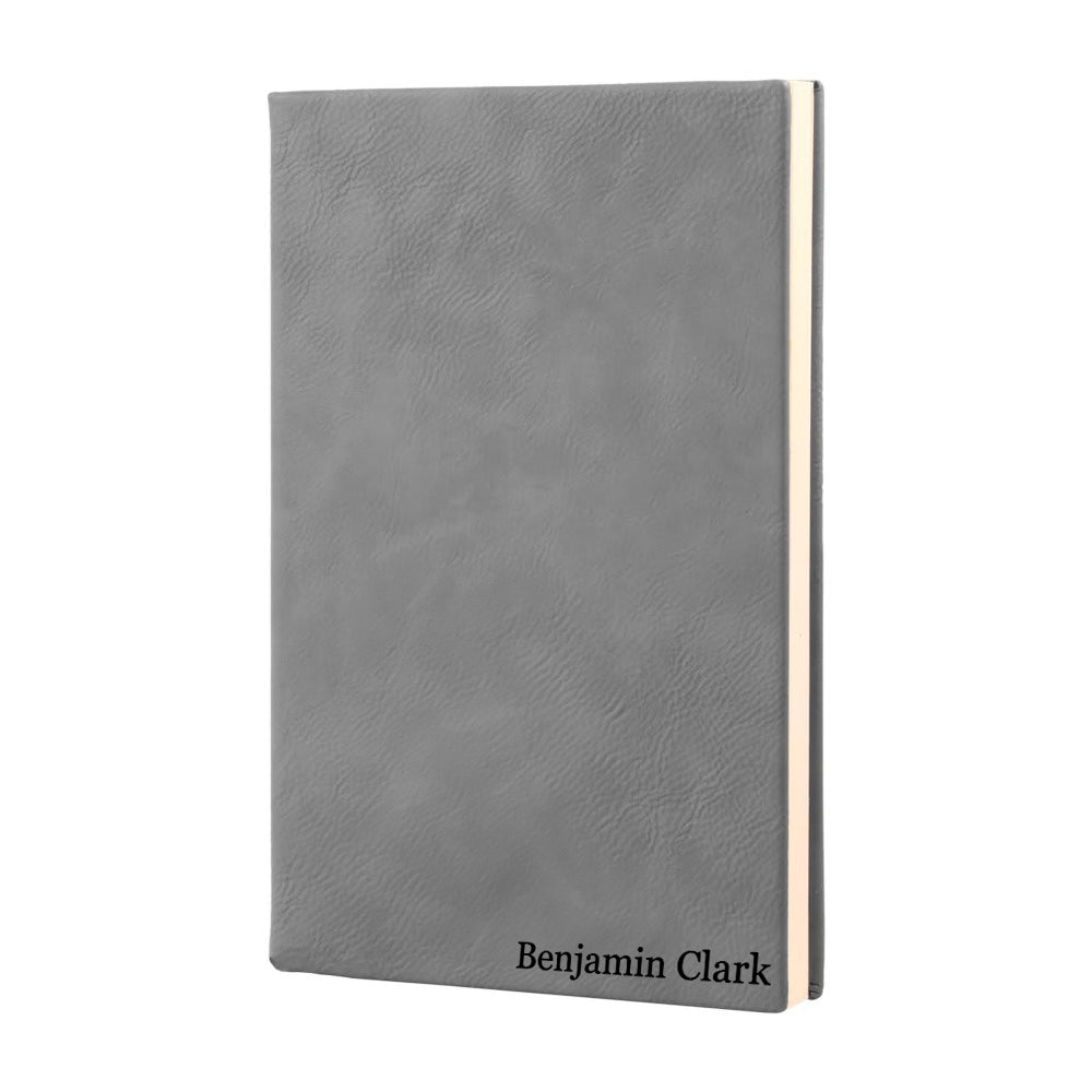 Gray Vegan Leather Journal