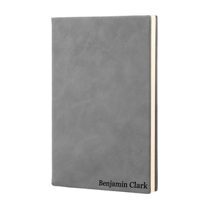 Gray Vegan Leather Journal