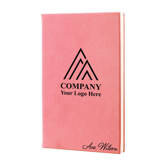 Pink Vegan Leather Journal