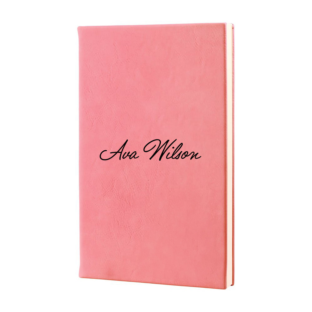 Pink Vegan Leather Journal