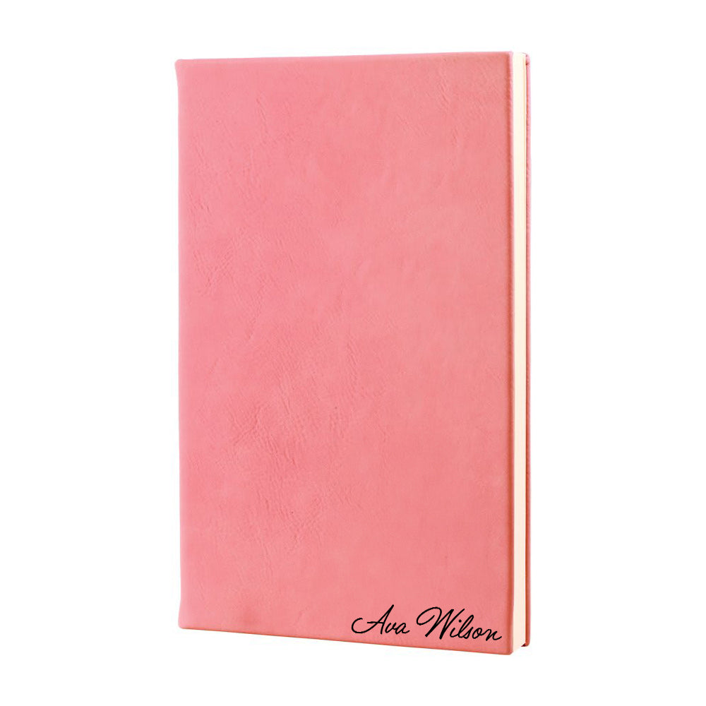 Pink Vegan Leather Journal