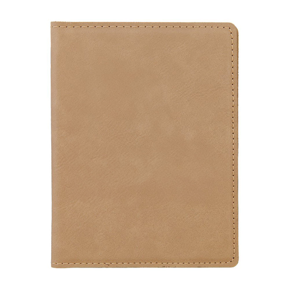 Light Brown Leather Passport Case