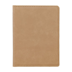 Light Brown Leather Passport Case