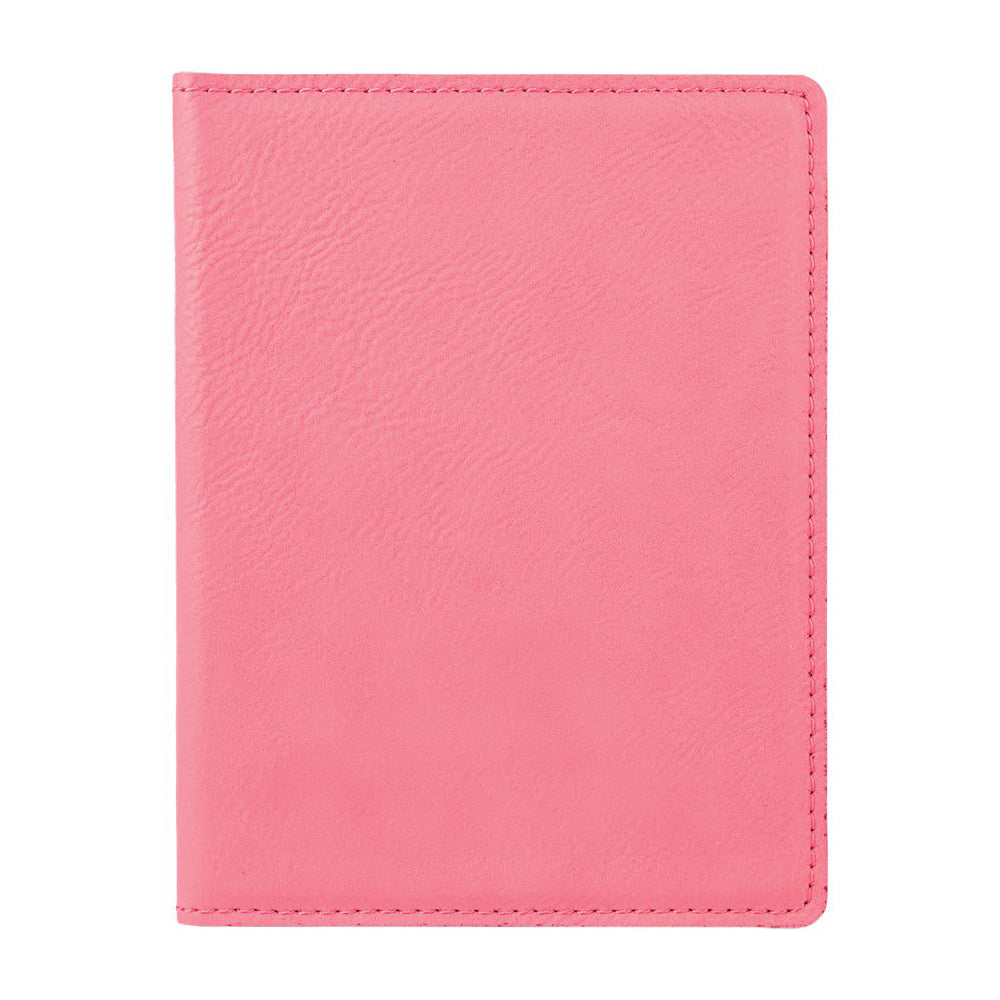 Pink Leather Passport Case