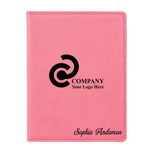 Pink Leather Passport Case