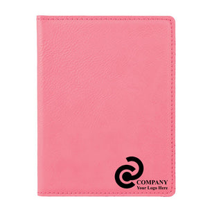 Pink Leather Passport Case