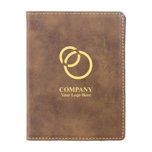 Rustic Gold Leather Passport Case