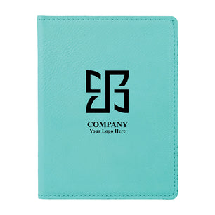 Teal Leather Passport Case