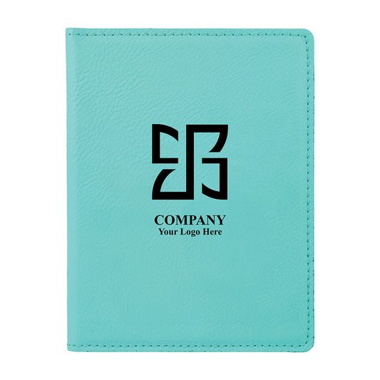 Teal Leather Passport Case