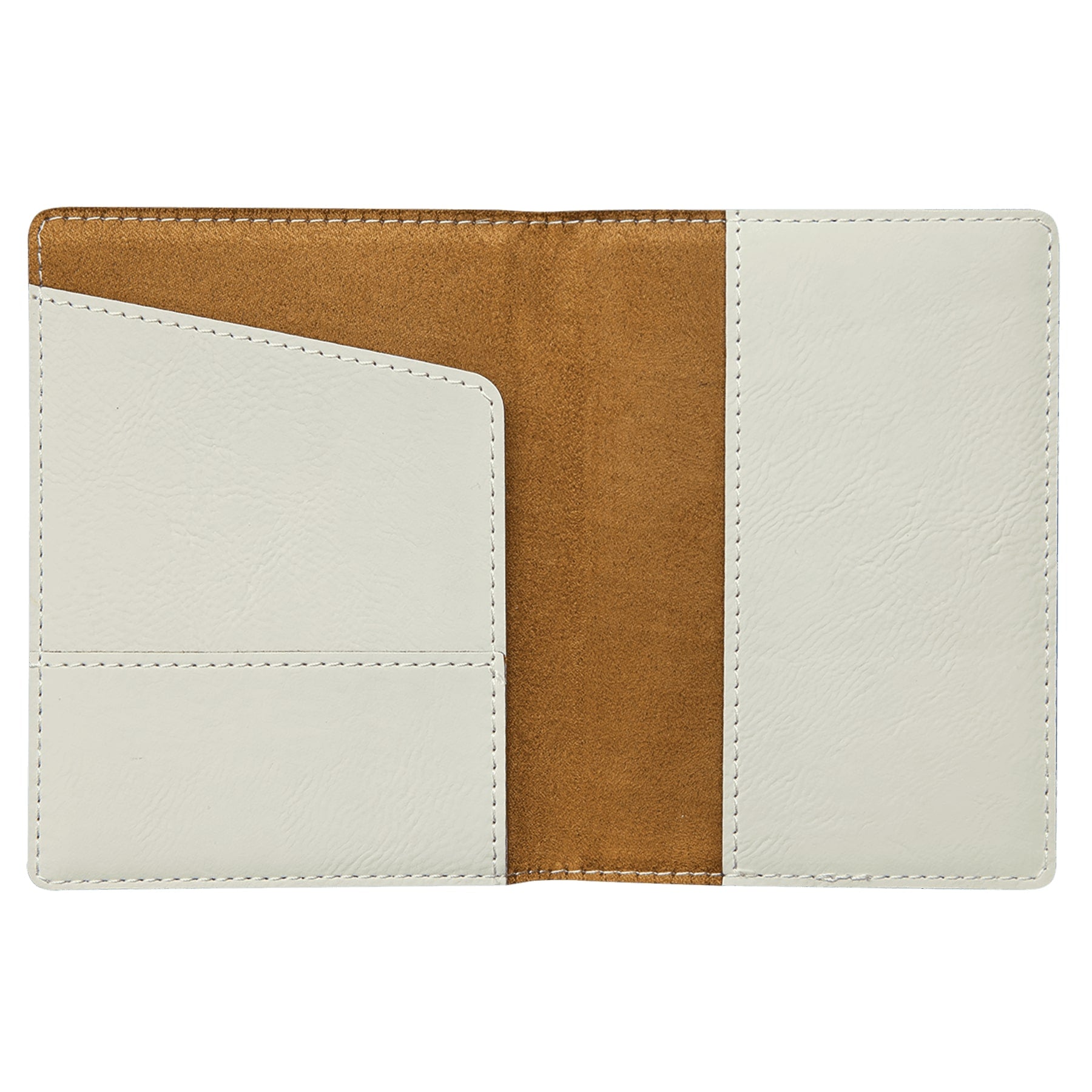 White Leather Passport Case