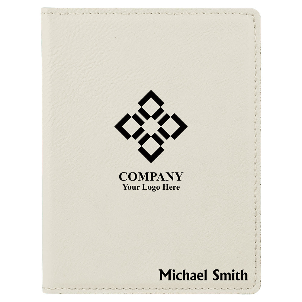 White Leather Passport Case