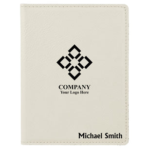 White Leather Passport Case