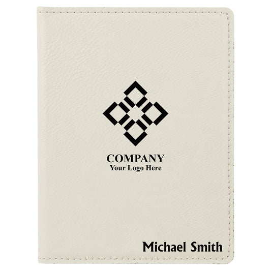 White Leather Passport Case