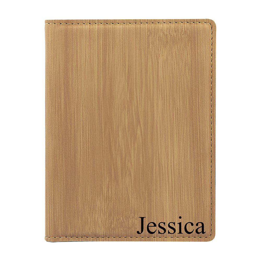 Bamboo Vegan Leather Passport  Case