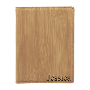 Bamboo Vegan Leather Passport  Case